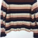 Madewell  Evercrest Pink Striped Wool Turtleneck Sweater in Coziest Yarn XL Photo 6