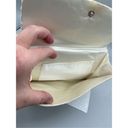 Vintage cream satin beaded clutch White Photo 8