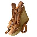 White House | Black Market WHBM Lupita Strappy Calf Espadrille Wedge Sandals Sz 9 Photo 5