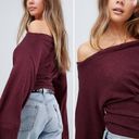 We The Free Free People Crazy On You cropped thermal flared sleeve top Photo 5