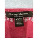 Tommy Bahama  Pink Cashmere Tunic Size XS 3/4‎ Sleeve Embroidered Pineapple Print Photo 2