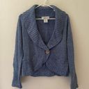 United States Sweaters United States Sweater | Blue Knit Cardigan Sweater Photo 0