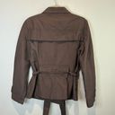 ZARA  Basic Double Breasted Brown Trench Coat - size Large Photo 4