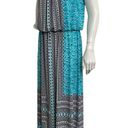 London Times  Collection Sleeveless Maxi Dress Women’s size 10 Blue Black Cruise Photo 2