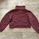 Lululemon Scuba Oversized Funnel Neck Half-Zip in Smoky Red Photo 7