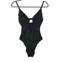 NWT Andie The Santorini OnePiece Swimsuit AdjustableStraps RemovableCups L Black Size L Photo 1