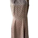 Krass&co NY &  Eva Mendes Taupe Floral Dress Size 12 Photo 0