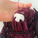 Alexis  Millie Lace Cold-Shoulder Top in Burgundy Photo 10