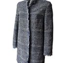 J. McLaughlin  “Walden” Long Line Coat in Denim Tweed, Sz S Photo 3