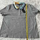 Tommy Hilfiger  Womens Striped Ribbed Polo Top in gray size XXL Photo 5