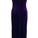 Onyx Vintage 90s  Night Dress Evening Gown Purple Velvet Sweetheart Neckline Maxi Photo 7