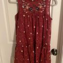 Francesca's Flowered Red Lace Dress Photo 3