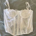 White Corset Top Size M Photo 0