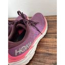 Hoka  Womens Size 10.5 B Wide Clifton 8 Purple White Running Shoes Sneakers Gym Photo 9