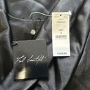 White House | Black Market NWT  Womens Black Satin Tiered Cocktail Dress Size 8 Photo 3