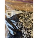 CAbi  Skirt Black White Elastic Lace Floral Embroidered Size S Small Stretch Photo 11