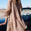 Hudson Happy Nature x Kate  Dress Luna Polka Dot 100% Cotton Tan Beige Womens XL Photo 0