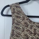 Allison Taylor  Womens Size S Vintage 100% Silk Reversible Tank Top Brown Leopard Photo 4