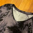 Mudd Long Sleeve Shirt Top Tie Dye Grey Black Small Photo 2