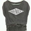 Diesel  Box Fit Oversized Crop S/L Tee Chiffon Layered Punk Rave Gothic Xs Small Photo 2