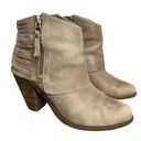 Jessica Simpson  Cerrina Booties in Tan Leather Ankle Boot Boho Size 8.5 Photo 0