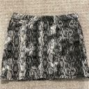 ZARA  Snakeskin Denim Mini Skirt Photo 3