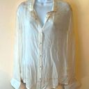 Gypsy 05  White and Beige Tie Dye Blouse Sz M Photo 0