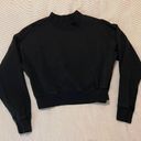 Good American Black Cropped Pull Over Photo 0