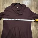 Eddie Bauer  Women’s Cowl Neck Sweater Dress Swing Top Dark Purple Eggplant Sz XL Photo 7