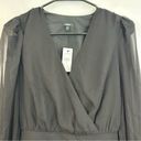 EXPRESS NWT  Long Sleeve V-Neck Chiffon Peplum Top Size Small Photo 7