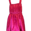 Maeve  by Anthropologie Pink Bow-Tie Satin Mini Dress Women’s size US 4 NWT Photo 13