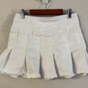 Urban Outfitters  BDG Jeans White Denim Micro Tennis Pleated Skirt Y2K medium Photo 4