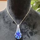 Bermuda Womens  Blue Crystal Water Drop Jewelry Necklace Photo 0