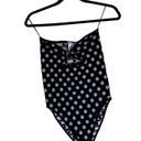 ZARA NWOT  POLKA DOT BODYSUIT WITH RING DETAIL STRETCH BLOGGERS FAV XS-S Photo 5