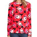 Kate Spade  Deco Rose Peplum Top in Orient Red Women’s 2 Photo 0