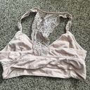 Aerie  racerback bralette top lace medium m pink Photo 2