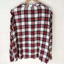 Old Navy  XXL Womens Red Classic Plaid Flannel Button Down Shirt Holiday Photo 2
