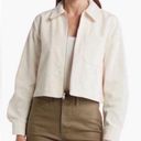 Industry Republic Clothing crop corduroy zip shacket White Size M Photo 1