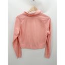 Nike  Pink Quarter Zip Long Sleeve Cropped Pullover Women's Size Small S Photo 1