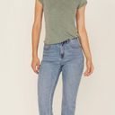 Free People  NWT Washed Army Green Boxy Baby Tee Short Sleeve T-Shirt XS Photo 3