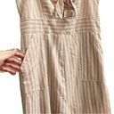 Illa Illa  Striped Bow Tie front Jumpsuit Sz Large Photo 1