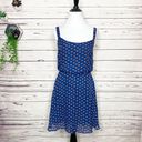 Bebop Blue & Red/Orange Hearts Sun Dress Size Small Photo 1