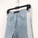 Veronica Beard  Carly 11" Kick Flare Jeans Air 27 Size 25 Side Stripe Crop Fray Photo 6