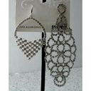 Charter Club MIX IT UP!  Silver Tone Elegant Crystal Dangle Drop Earrings Photo 1