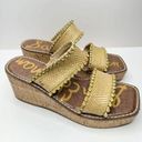 Sam Edelman  Sandals Womens 9.5 Slip On Platform Embellished Square Toe Wedges Photo 0