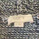 Loft  Marbled Open Front Cardigan Hooded Sweater Womens Size Small Photo 4