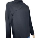 The Row  Women’s Size 10 Black Yoko Cowl Neck Draped Front Long Sleeve Top Photo 1