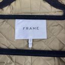 Frame  Quilted Drape Neck Nylon Belted Olive Green Oversized Jacket Size XS Photo 3