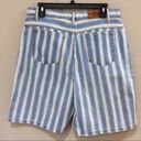 Hunt Club Vintage  Mom Shorts Striped Denim High Waisted High Rise Sz 16 USA Made Photo 3