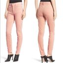 Petal MOTHER High Waisted Looker Velvet Jeans In  Pink Photo 3